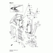 Схема узла: Радиатор для Suzuki RMX450