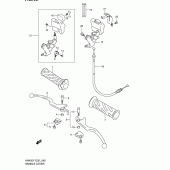 Схема вузла: Ручки керма (Model x/y) для Suzuki AN400 Burgman (EU analogue of SkyWave)