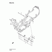Схема вузла: Рама (Model l0) для Suzuki AN400 Burgman (EU analogue of SkyWave)