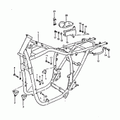 Схема узла: Рама для Suzuki GSX400