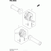 Схема вузла: Пульт управління рульовий (Gsx1300Ral5 E03) для Suzuki GSX1300 Hayabusa