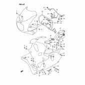 Схема вузла: Кріплення обтічників (Model n/p) для Suzuki GSX-R750