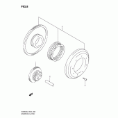 Схема вузла: Привід стартера для Suzuki SV650