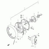 Схема вузла: Фара для Suzuki LS650 Savage (Model k1/k2/k3/k4)