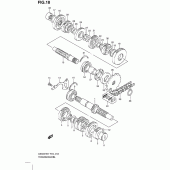 Схема вузла: Трансмісія для Suzuki GS500