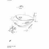 Схема вузла: Паливний бак для Suzuki VS1400 Intruder 1400