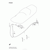 Схема вузла: Замок сидіння для Suzuki AN400 Burgman (EU analogue of SkyWave)