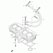 Схема узла: Цилиндр для Suzuki GSX400