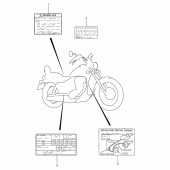 Схема узла: Наклейки для Suzuki LS650 Savage