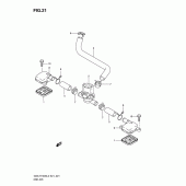 Схема узла: Система индукции воздуха для Suzuki GSX-R1000