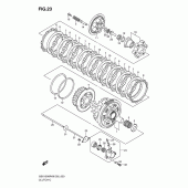 Схема вузла: Зчеплення для Suzuki GSX1300 Hayabusa