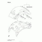 Схема вузла: Заднє крило Suzuki VL1500 Boulevard C90T BOSS