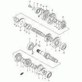 Схема вузла: Трансмісія для Suzuki VS800 Boulevard S50