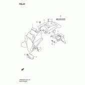 Схема вузла: Заднє крило для Suzuki DR650 DR650SE