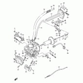Схема вузла: Карбюратор (Front) для Suzuki VS1400 Intruder 1400