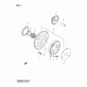 Схема узла: Привод стартера для Suzuki GZ250 Marauder