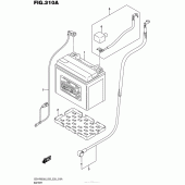 Схема узла: Аккумулятор для Suzuki GSX-R600
