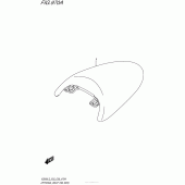 Схема вузла: Заглушка сидіння для Suzuki VZ800 Boulevard M50