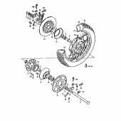 Схема вузла: Заднє колесо (Gs1000t) для Suzuki GS1000