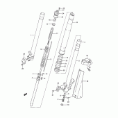 Схема вузла: Передня вилка для Suzuki RM250