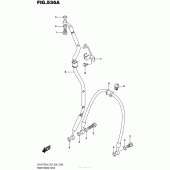 Схема узла: Передний тормозной шланг для Suzuki GSX-R750