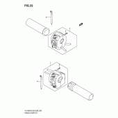 Схема вузла: Пульт керування рульовим (Model k5/k6) для Suzuki VL1500 Boulevard C90T