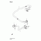 Схема вузла: Система індукції повітря для Suzuki VZR1800 Intruder M1800R/Boulevard M109R