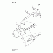 Схема вузла: Вихлопна система для Suzuki RV125