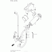 Схема вузла: Система вентиляції бензобака (Dr-Z400Sl5 E33) для Suzuki DR-Z400 DR-Z400S