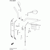 Схема вузла: Кермо & Тросики для Suzuki SFV650 Gladius