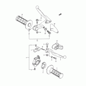 Схема вузла: Пульт керування рульовим (Model n) для Suzuki RM250