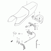 Схема вузла: Сидіння для Suzuki GS500