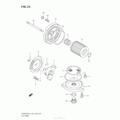 Схема вузла: Масляний насос для Suzuki DR200 DR200SE