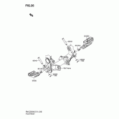 Схема вузла: Підніжки для Suzuki RM-Z250