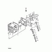 Схема вузла: Задній ліхтар (Стоп-сигнал) (E18, e39) для Suzuki TS250
