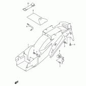 Схема вузла: Заднє крило (Model k3) для Suzuki GSX750 Katana