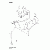 Схема вузла: Акумулятор для Suzuki DR-Z400 DR-Z400SM