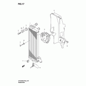 Схема узла: Радиатор для Suzuki UH125 Burgman