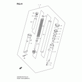 Схема узла: Передняя вилка для Suzuki GZ250 Marauder