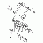 Схема вузла: Важіль прогресії для Suzuki DR350