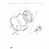 Схема вузла: Фара (Gs500k3 p24) для Suzuki GS500