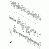 Схема вузла: Трансмісія для Suzuki GSX750