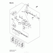Схема узла: Задний тормозной суппорт для Suzuki AN400 Burgman (EU analogue of SkyWave)