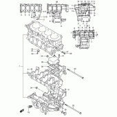 Схема вузла: Картер двигуна для Suzuki GSX-R750