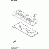 Схема вузла: Клапанна кришка Suzuki GSX-R1000