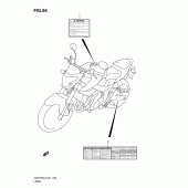 Схема узла: Информационные наклейки (Gsr750l2 e24) для Suzuki GSR750