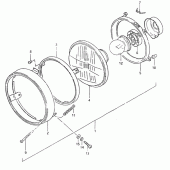 Схема узла: Фара (E16) для Suzuki TS125