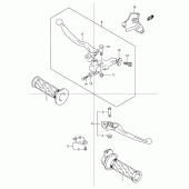 Схема вузла: Ручки керма для Suzuki GSF600 Bandit S