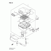 Схема вузла: Повітряний фільтр для Suzuki SFV650 Gladius