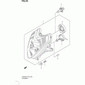 Схема вузла: Фара (Gs500fh p2, p19, p54, gs500fm p19) для Suzuki GS500